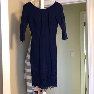 Lulus navy lace dress
